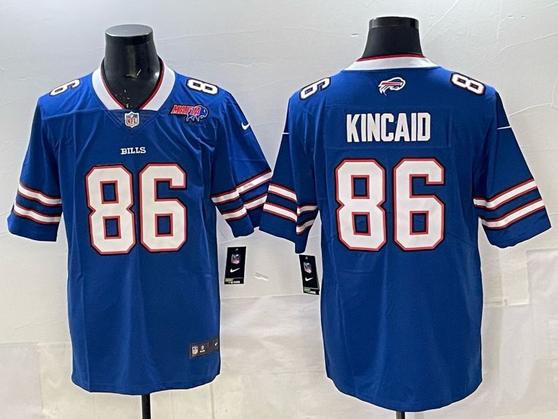 Men 2025 Buffalo Bills #86 Kincaid Blue Nike Limited NFL Jersey style 07